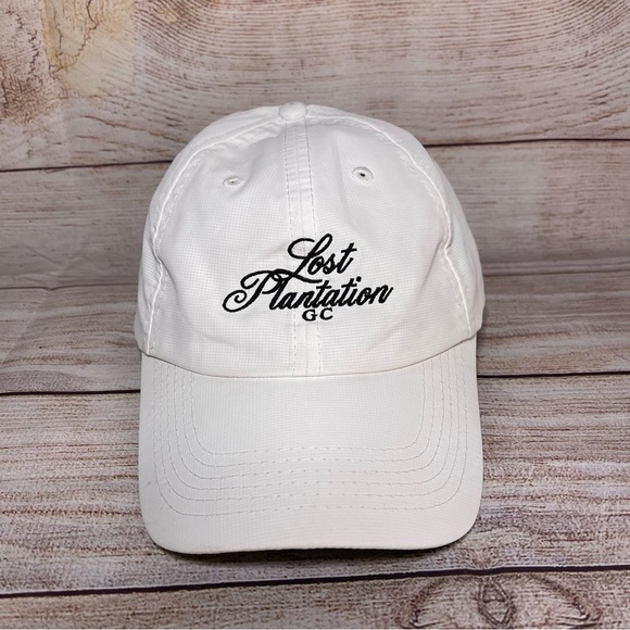 Lost Plantation Golf Club Course White Imperial Dri Fit Hat Cap Georgia - Picture 1 of 4